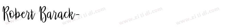 Robert Barack字体转换